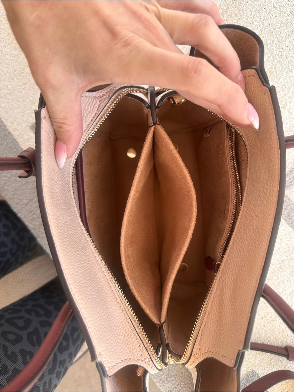 kate spade Two-Tone Pebbled Leather medium grace satchel - Picture 13 of 14